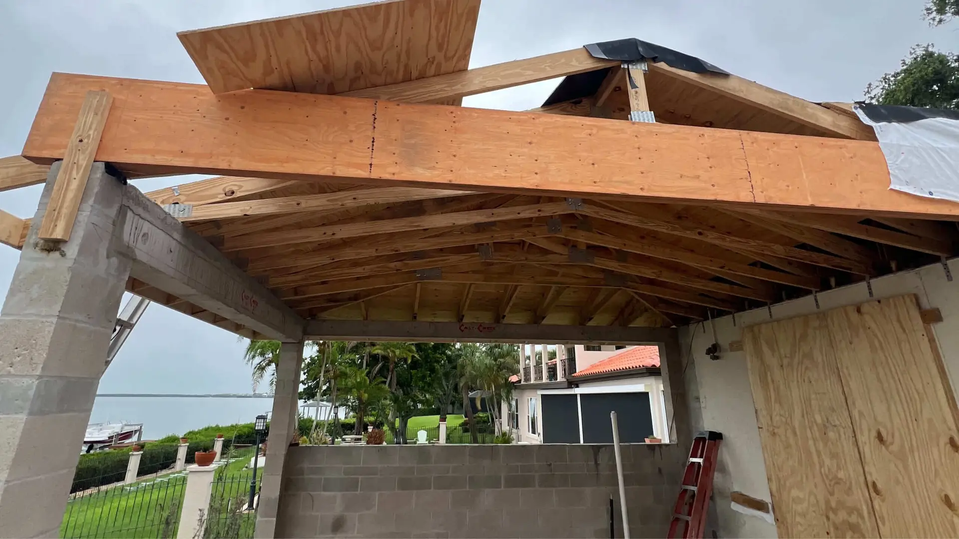 Outdoor kitchen - before picture